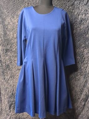 GAP Royal Blue Long Sleeve A-Line Dress